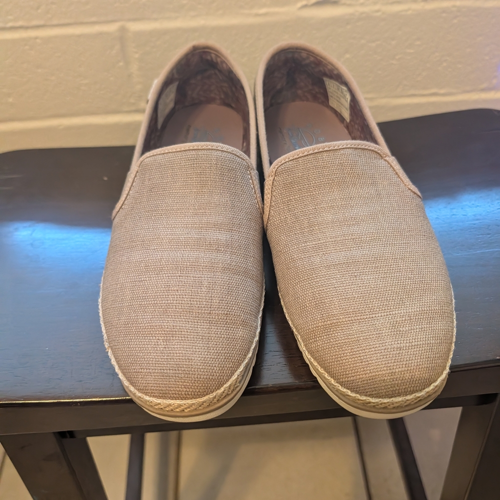 Skechers Women's Espadrille Slip-On Shoes - Light Beige
